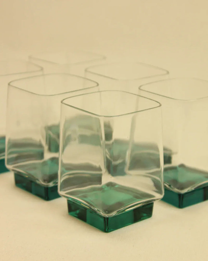 Italian water glasses with classic design and elegant shape