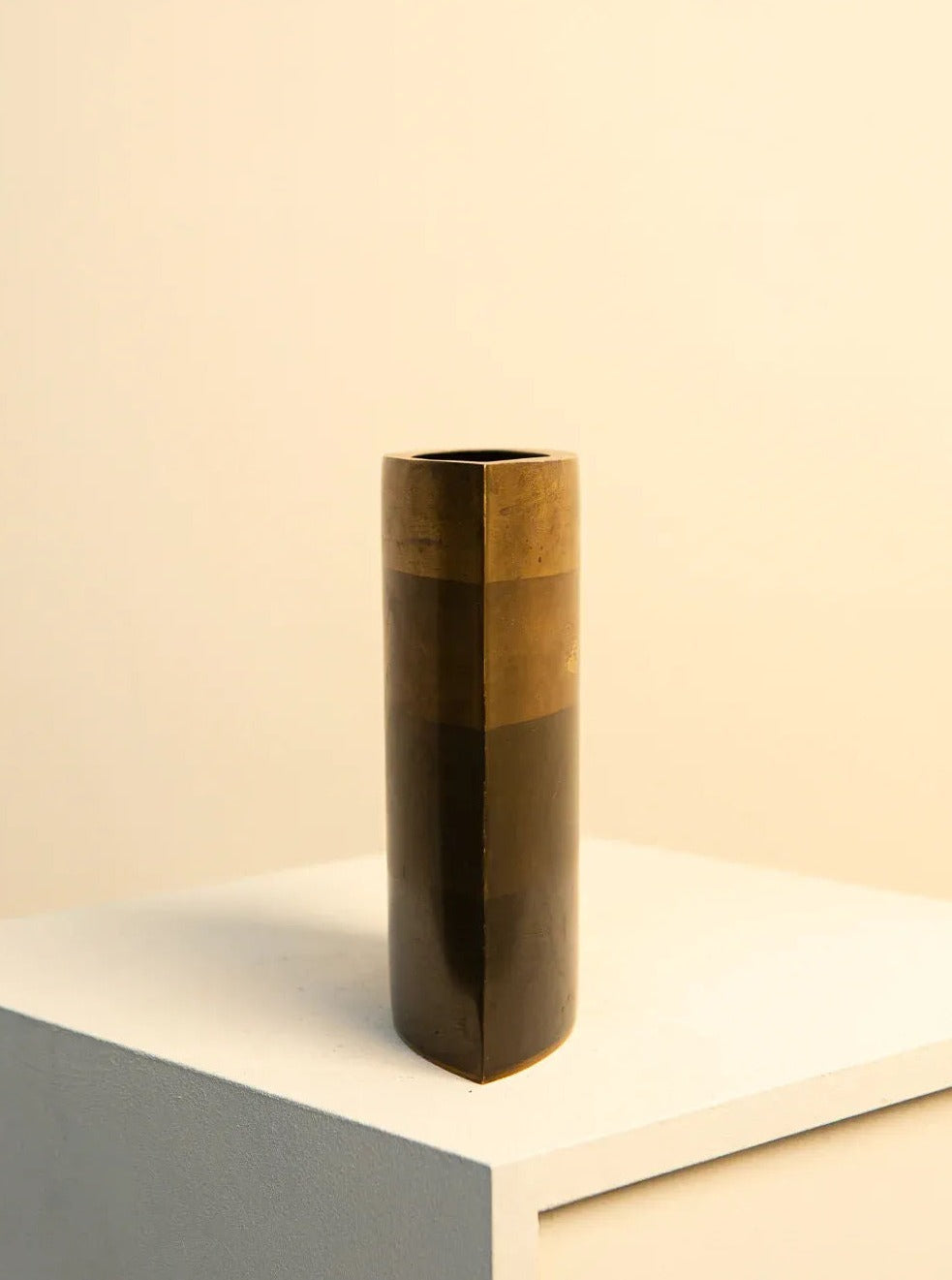 Brass and Bronze Vase by Michael Aram 80's