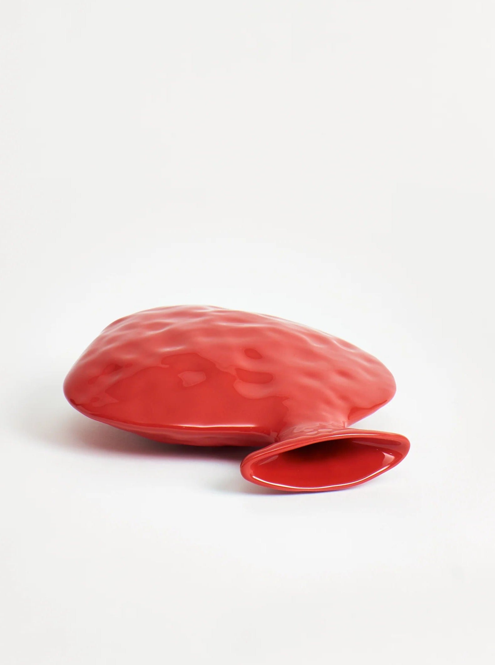 Vases Flat Vase in Red Project 213A