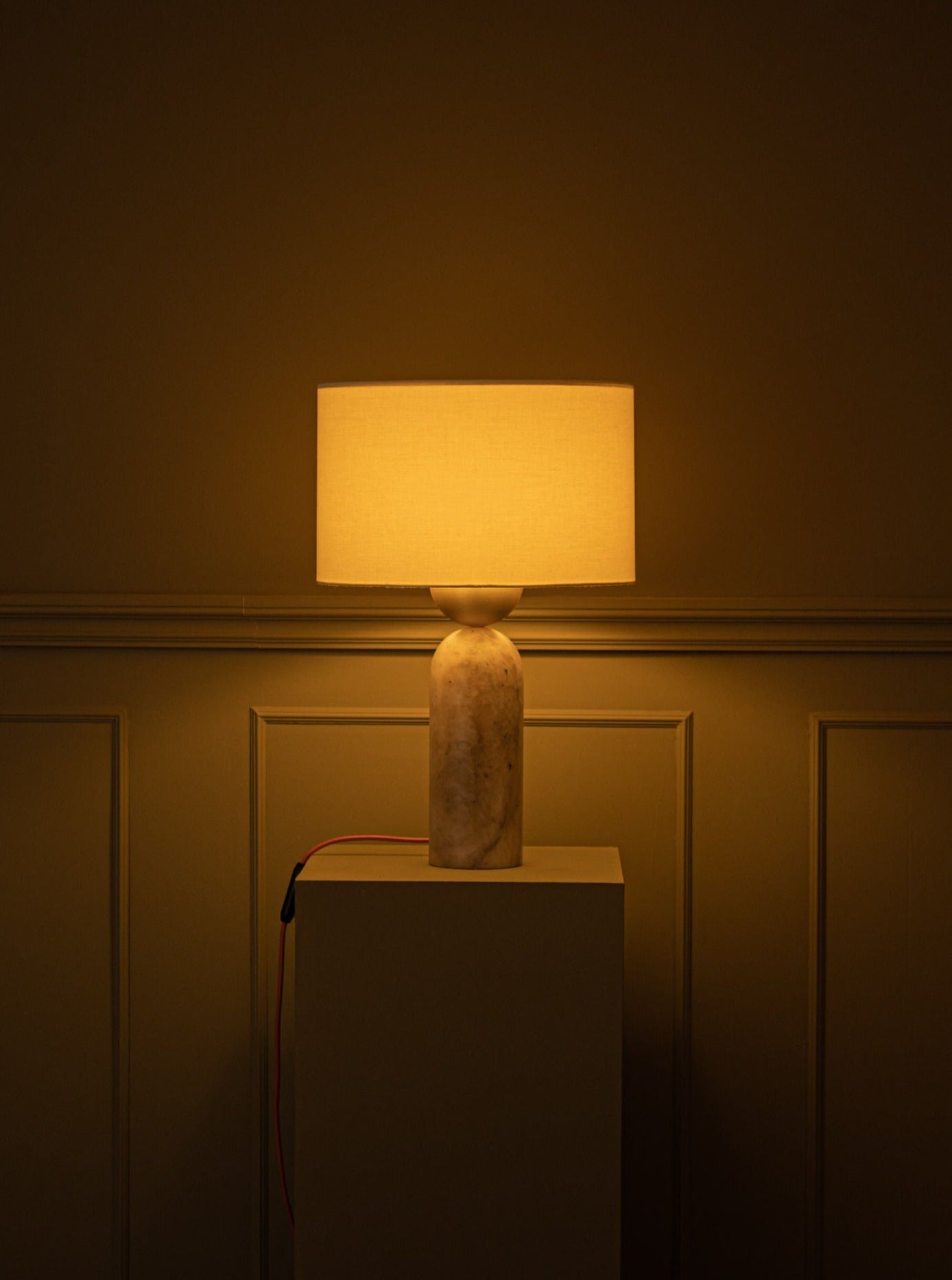 Table Lamps Peona Tobacco Alabaster Simone & Marcel