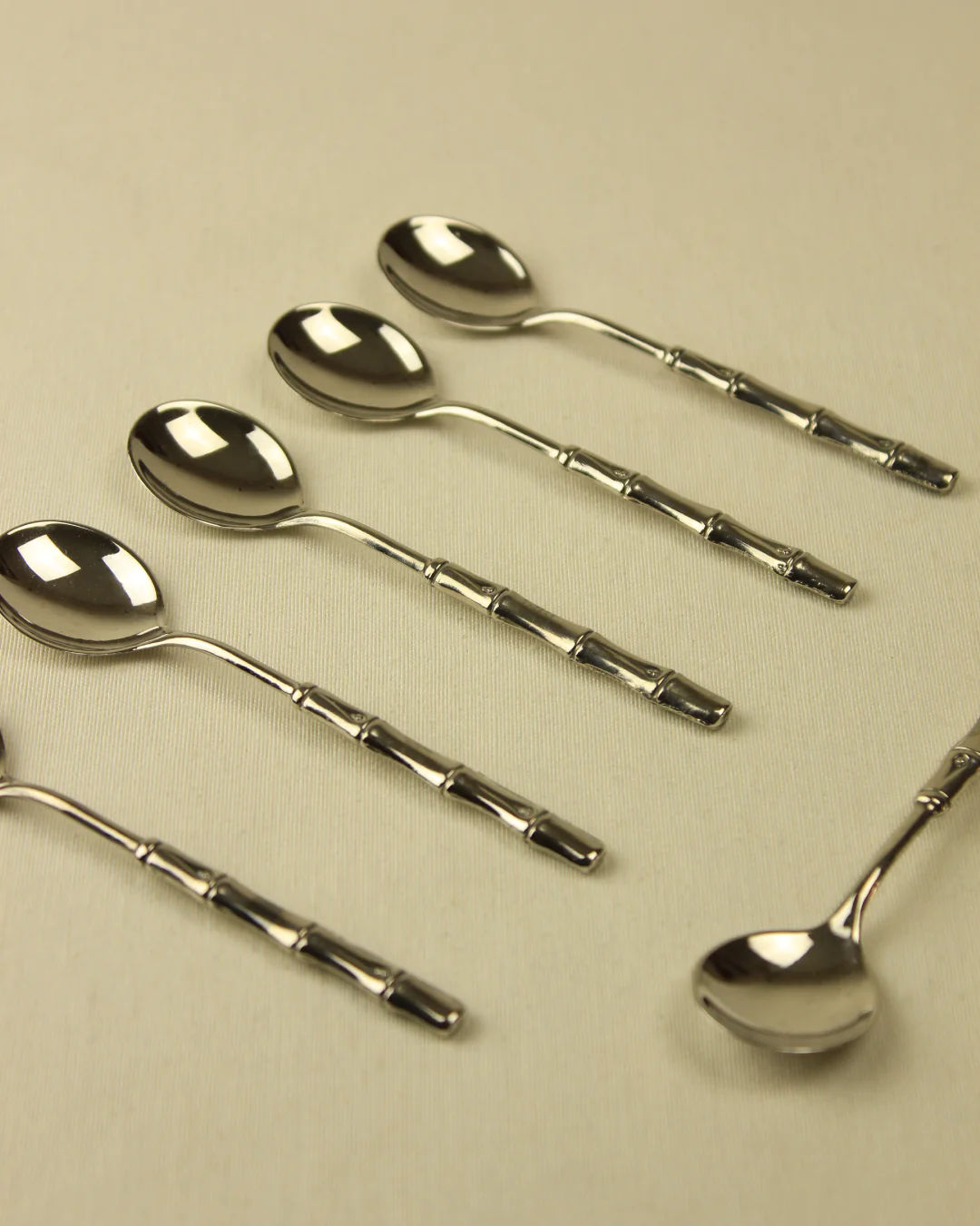Bamboo Silver-Plated Spoons