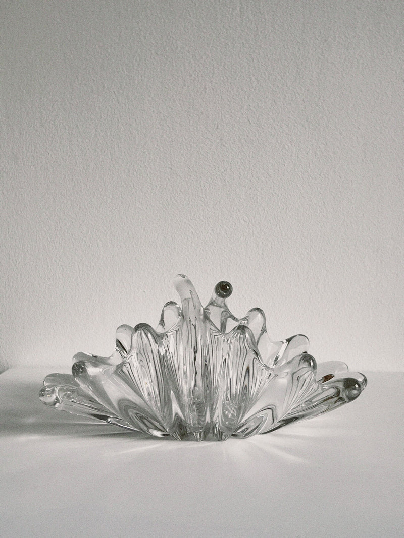 Beautiful crystal splash basket with intricate design and sparkling crystals