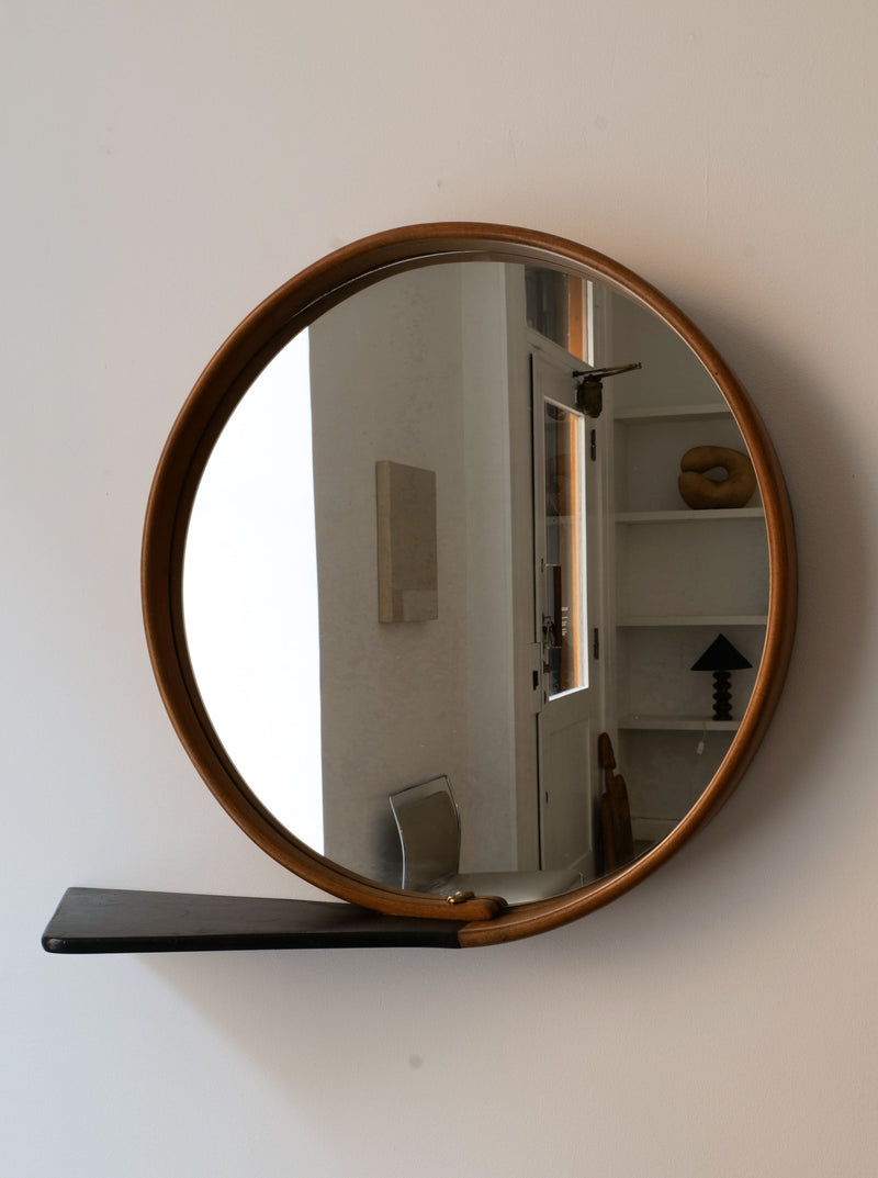 Swedish Modern Mirror with Minimalist Design and Sleek Metal Frame