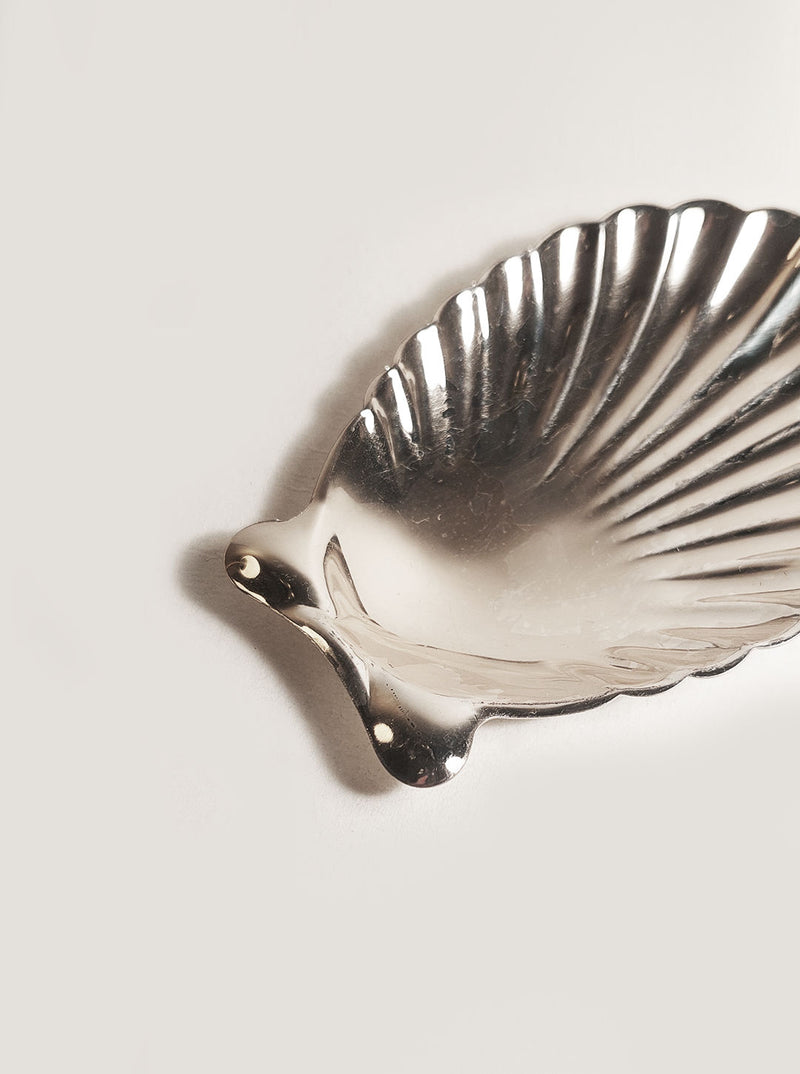 Handcrafted small shell vide poche dish with intricate details and beautiful design