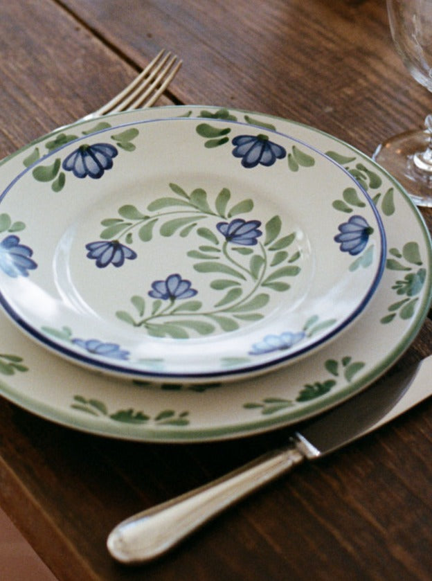 Italian Ceramic Plate, Sophia Pattern