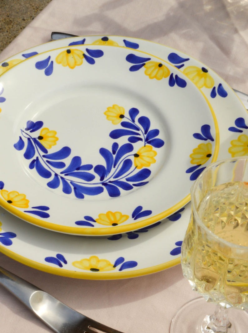Italian Ceramic Plate, Miuccia Pattern