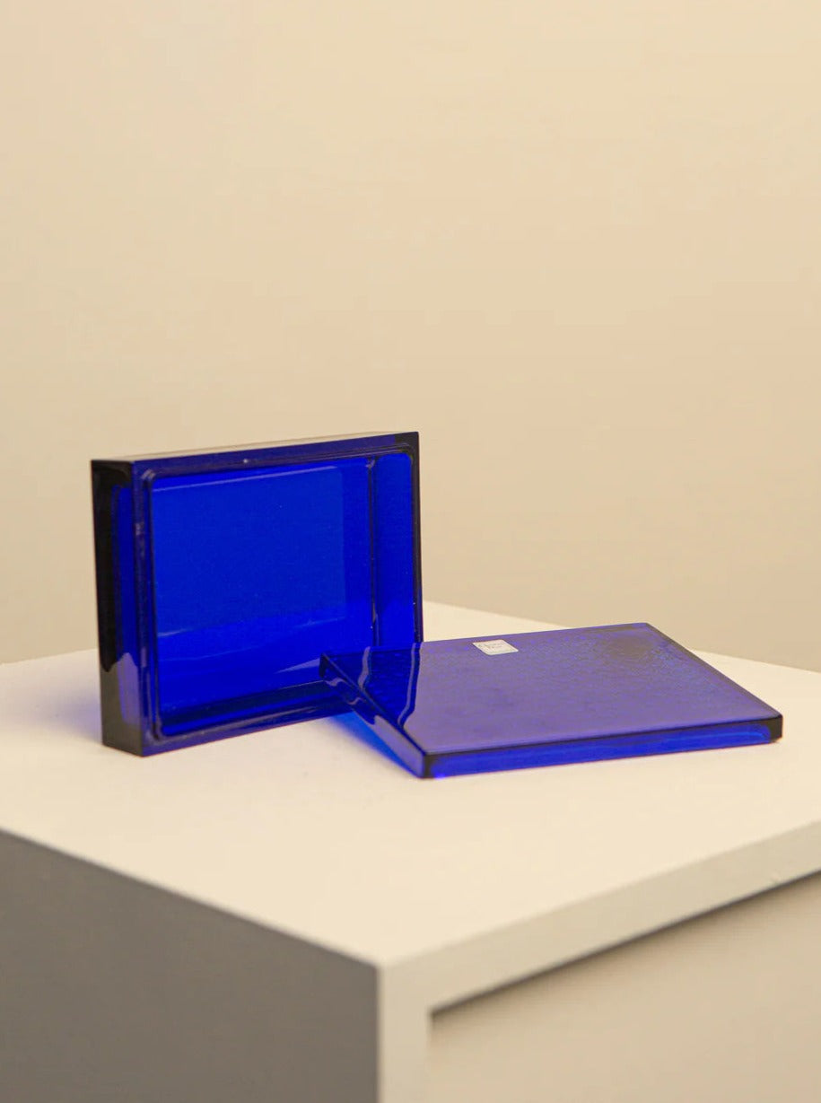 Midnight Blue Glass Box Christian Dior 90's | The Oblist
