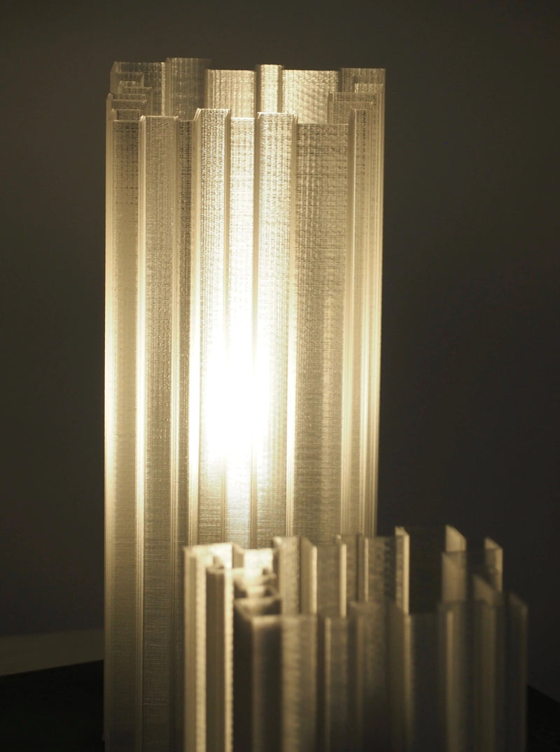 Close-up of the intricate design on the base of the Orgue Lamp