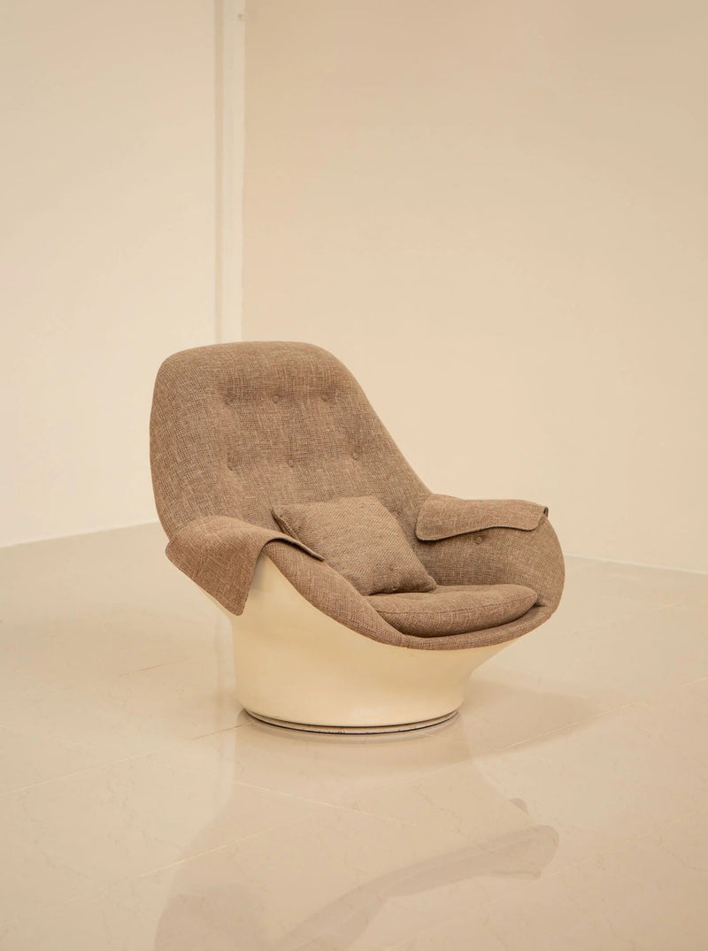 Vintage 1960's Michel Cadestin designed Yoga Armchair by Airborne - a stylish and comfortable seating option for yoga enthusiasts