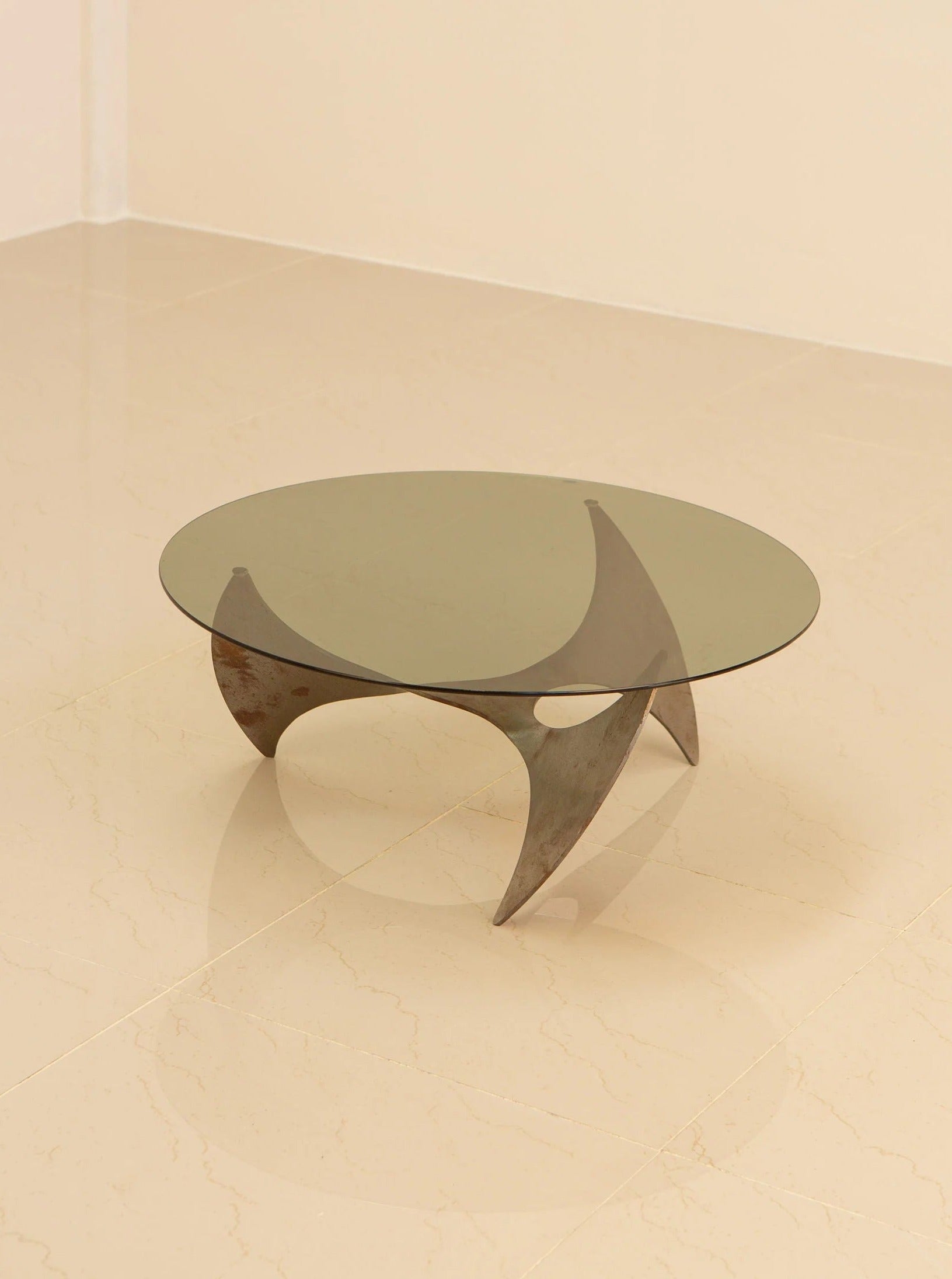 Table Basse Circulaire Propeller par Knut Hesterberg