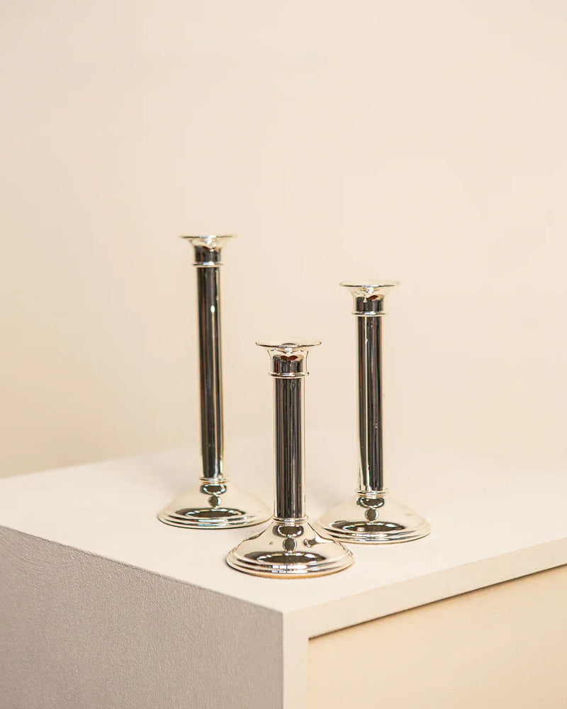 Set of 5 retro candlesticks made in Germany in the 1980s