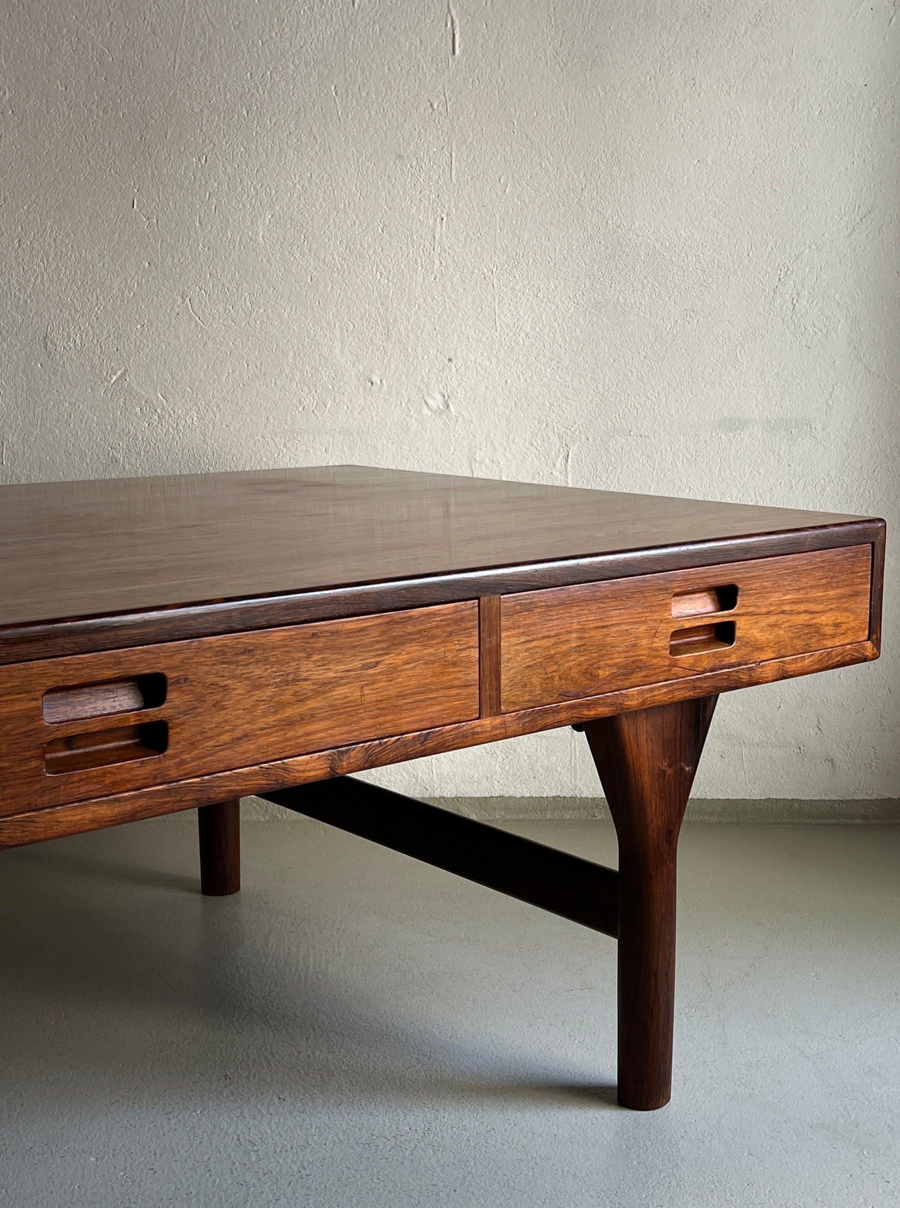 Rosewood Coffee Table Nanna Ditzel Soren Willadsen 1950s