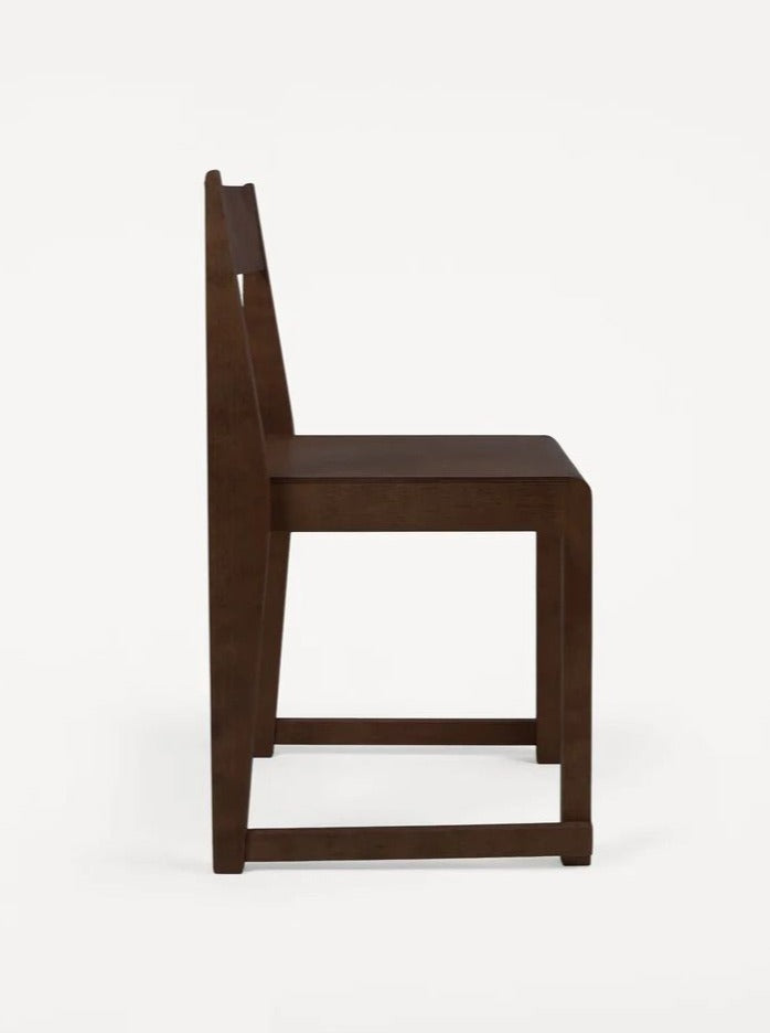 Alt text: Dark birch chair 01, a comfortable and stylish seating option for modern living spaces