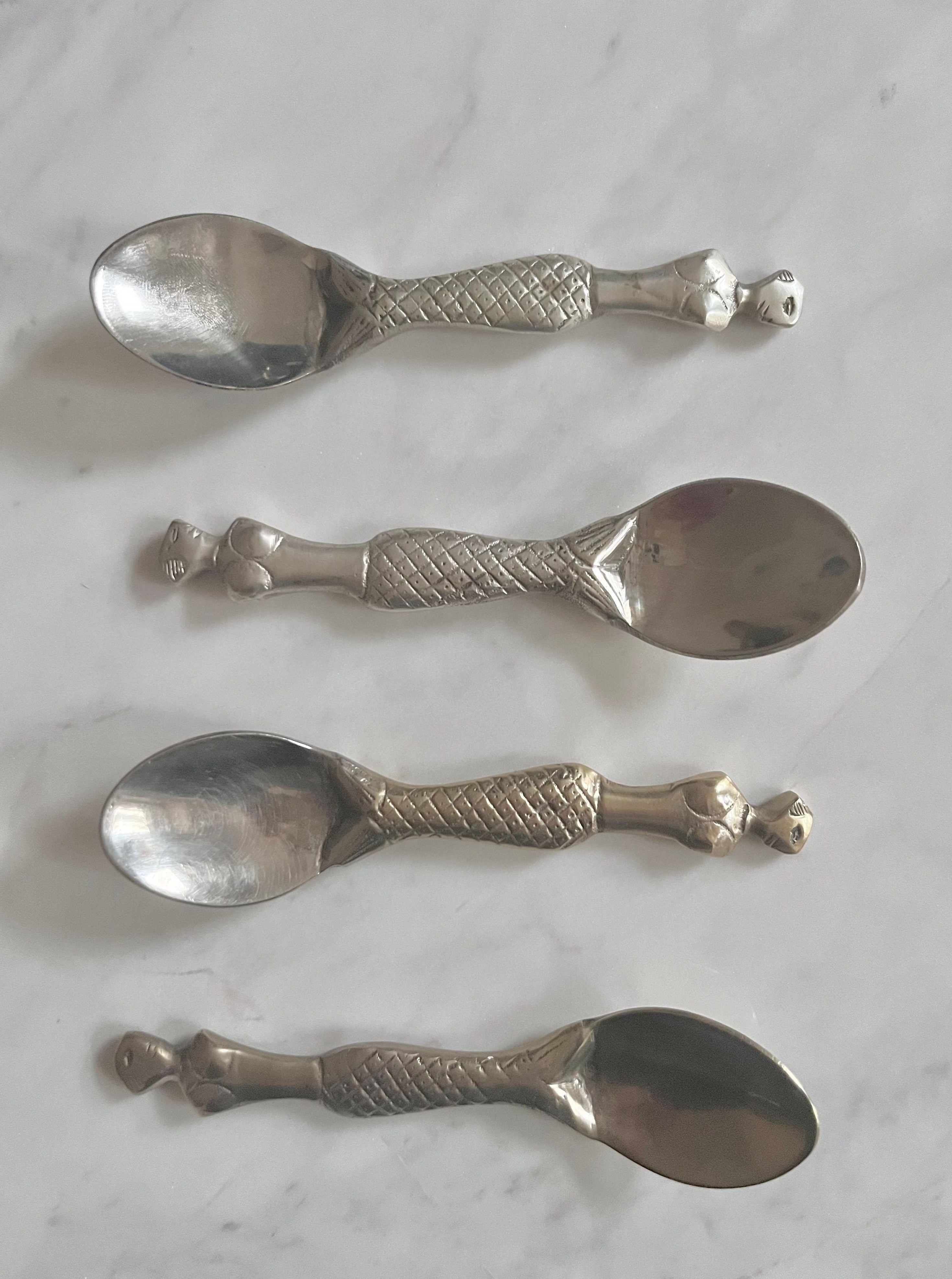 Vintage Silver Plated Dessert Spoons